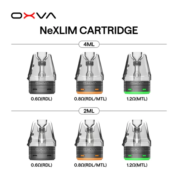 OXVA NeXLIM CARTRIDGE - 4ML/2ML
